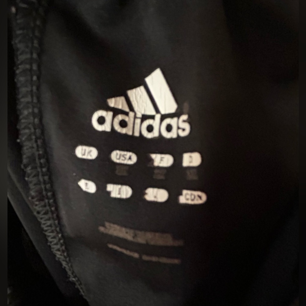 Women's Adidas Capri Pant Black/White w/Pockets - Picture 9 of 11